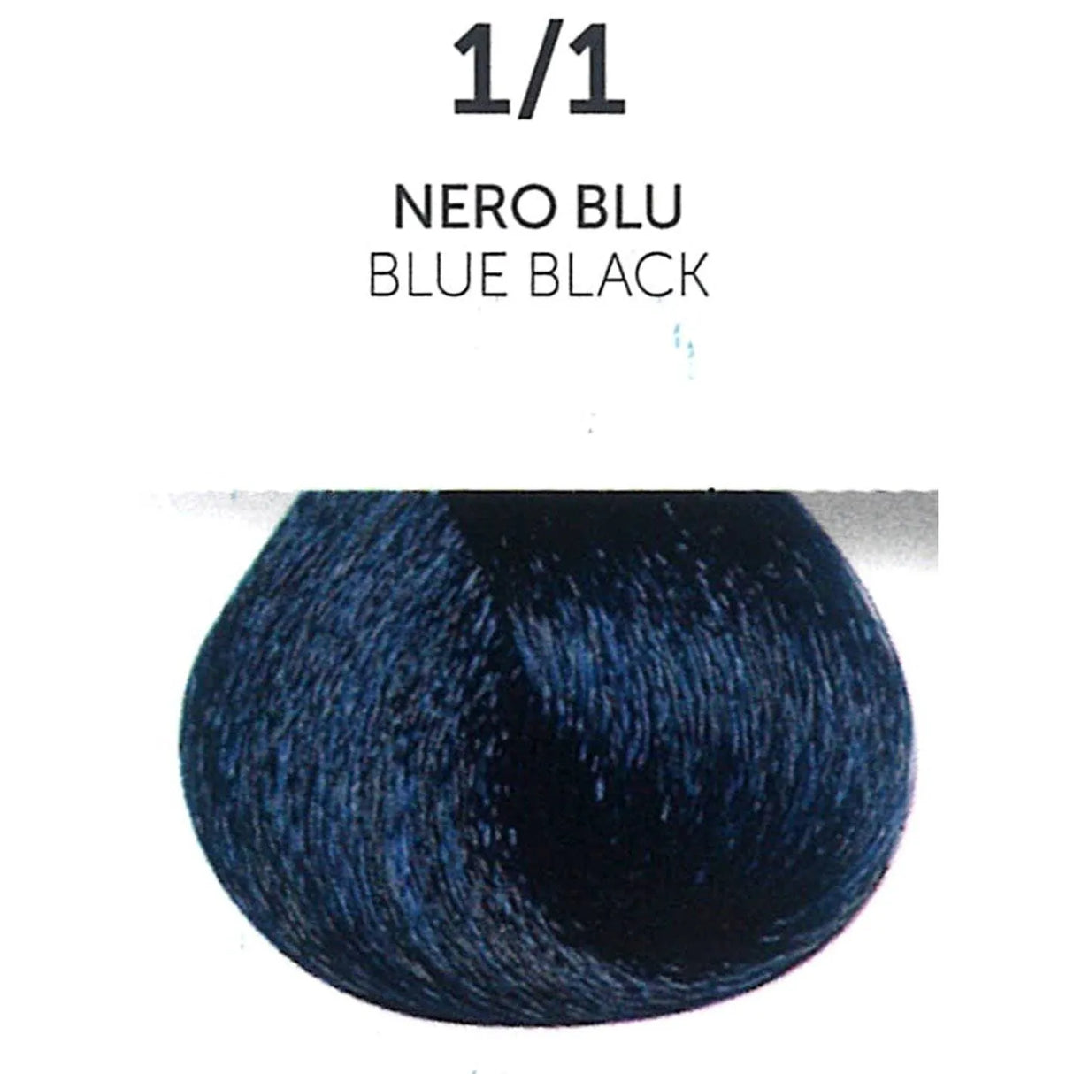 Perlacolor 1/1 Blue Black Permanent Hair Dye 100 ml - Long-lasting color for salon treatments.