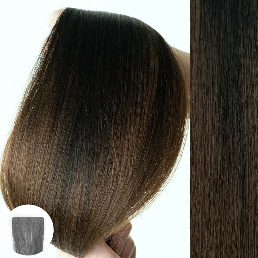 #1B/4 Balayage | 22" | 10pcs | 32117 | AQUA Hair Extensions AQUA