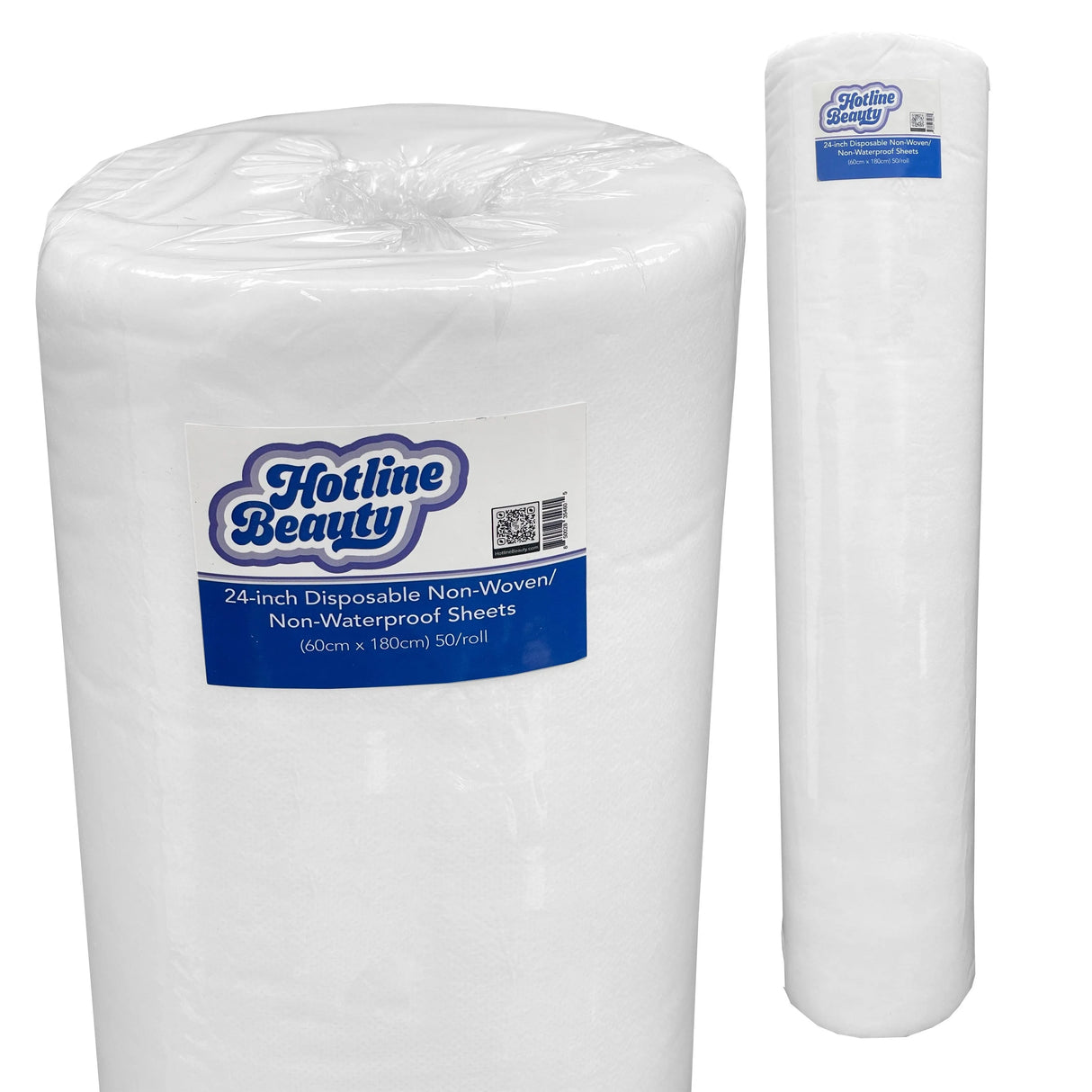 24 inch Disposable Non-Woven / Non-Waterproof Sheets | 60cm x 180cm | 50 Roll | HOTLINE BEAUTY Spas HOTLINE BEAUTY