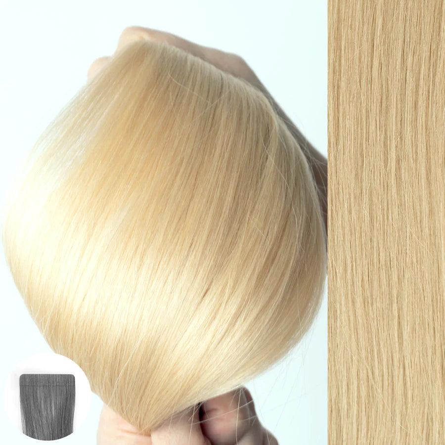#24 Light Golden Blonde - Straight Tape In Extensions | 22" | 10pcs | 32492 | AQUA Hair Extensions AQUA