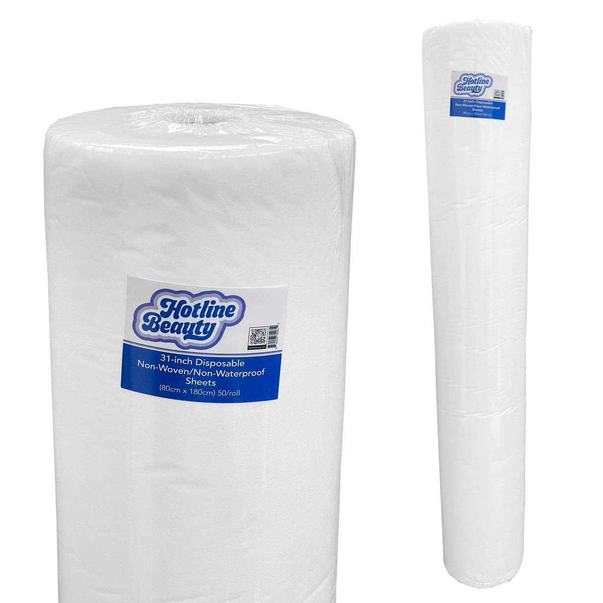 31 inch Disposable Non-Woven / Non-Waterproof Sheets | 80cm x 180cm | 50 Roll | HOTLINE BEAUTY Spas HOTLINE BEAUTY