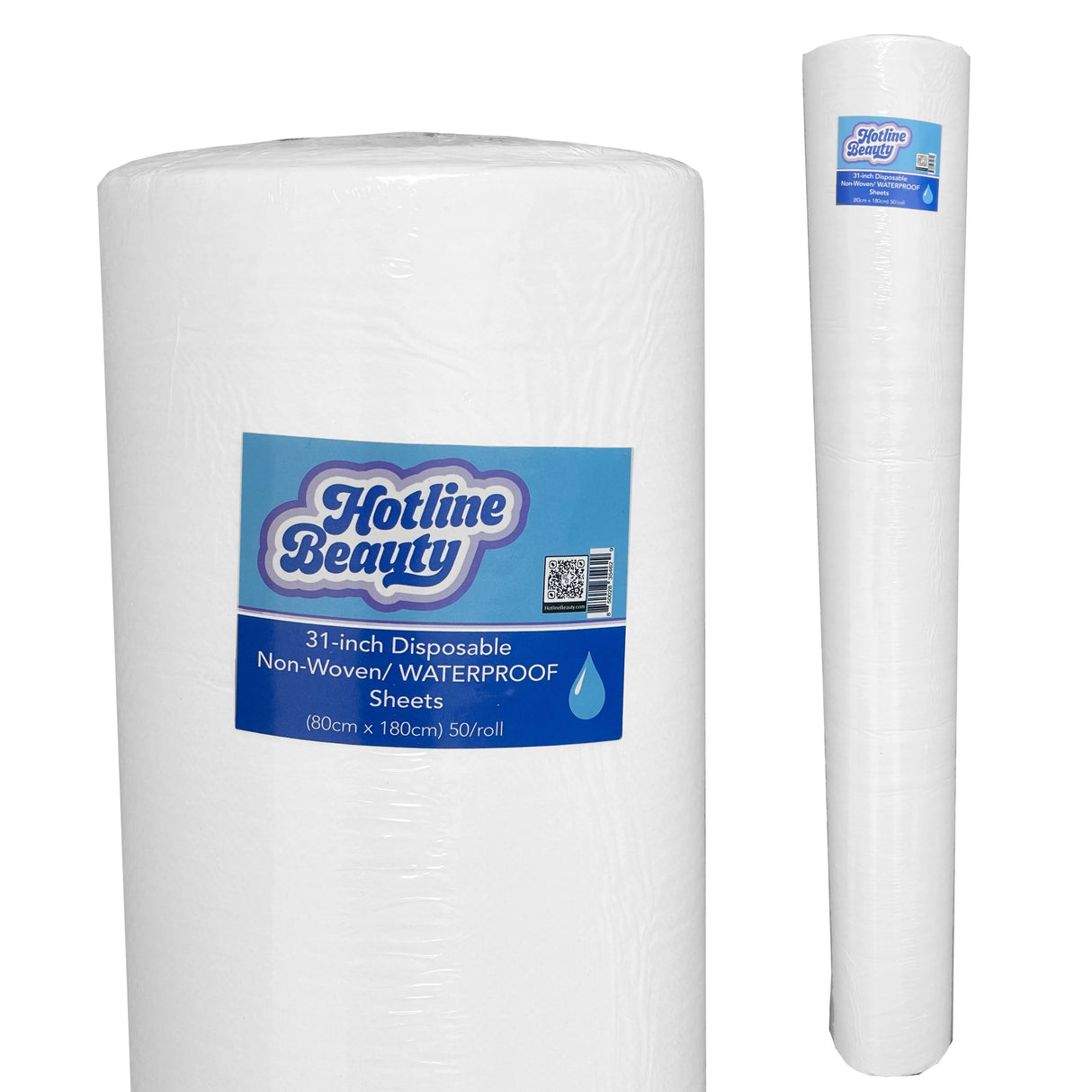 31 inch Disposable Non-Woven / WATERPROOF Sheets | 80cm x 180cm | 50 Roll | HOTLINE BEAUTY Spas HOTLINE BEAUTY