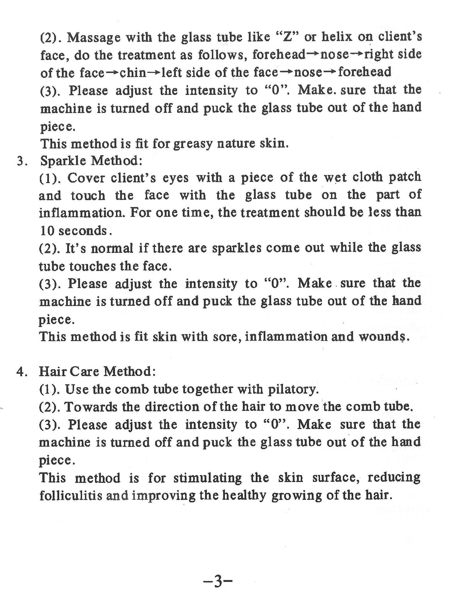 Page 2 of 4-in-1 system instructions.