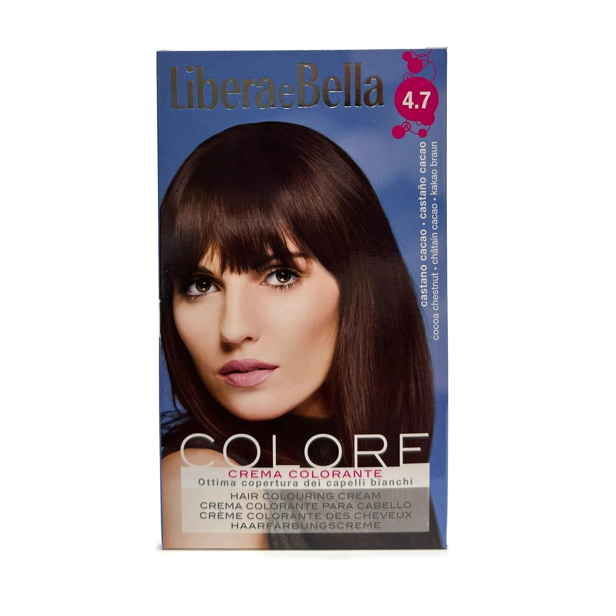 Get chic results with Libera E Bella 4.7 Cocoa Chestnut Hair Coloring Kit.