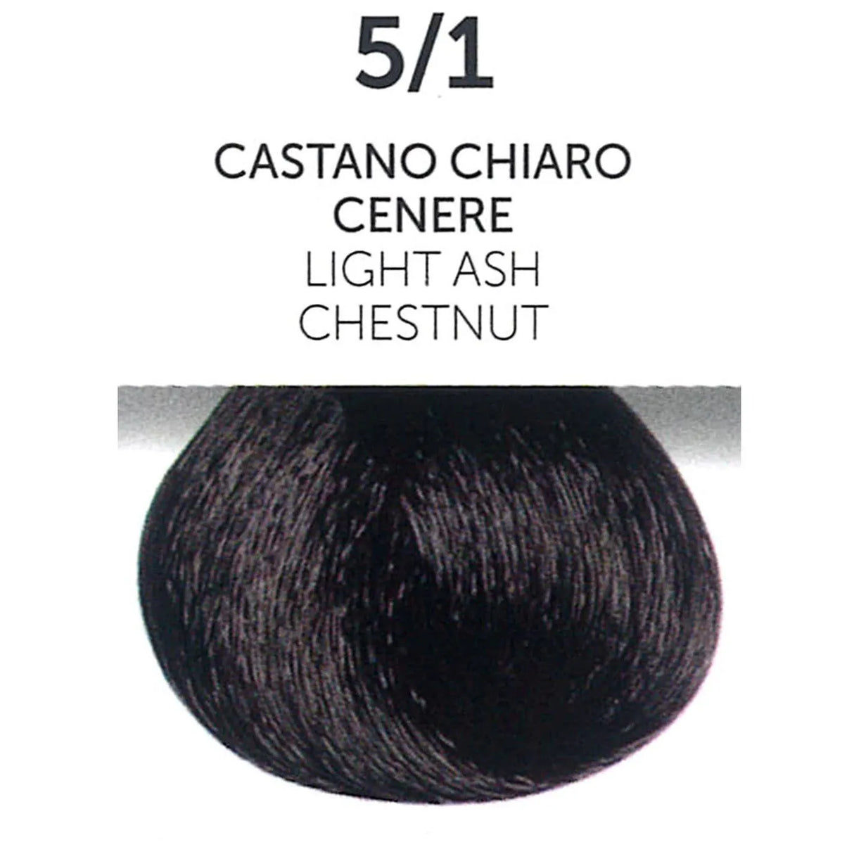 Perlacolor 5/1 Light Ash Chestnut Permanent Hair Dye 100 ml - Long-lasting color for salon treatments.
