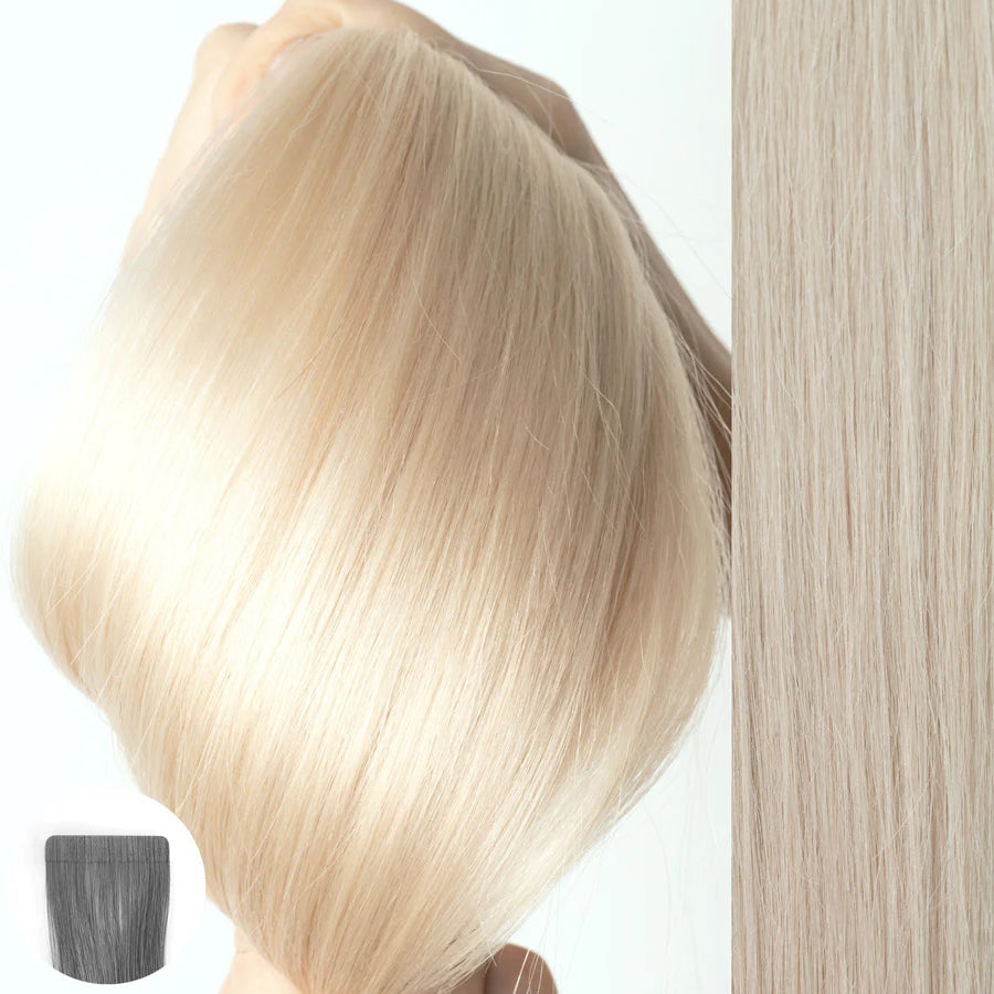 #62 Icy Blonde - Straight Tape In Extensions | 22" | 10pcs | 32737 | AQUA Hair Extensions AQUA
