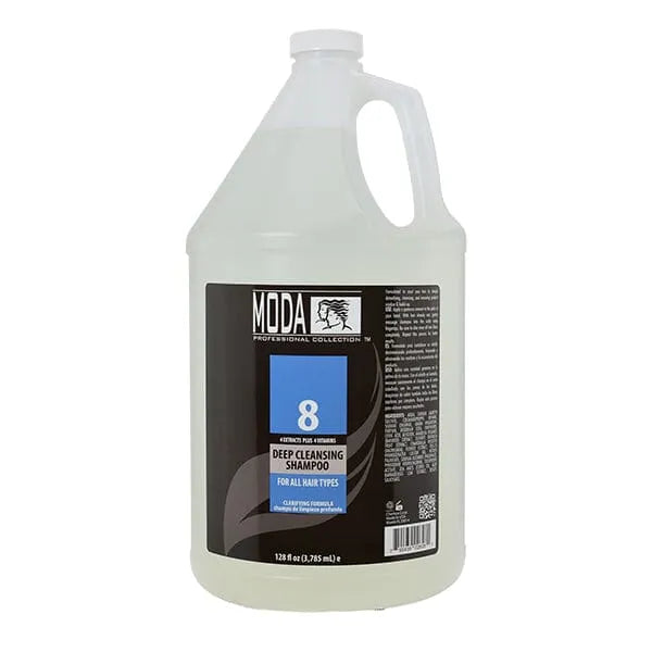 8 Deep Cleansing Shampoo for All Hair Types | 128 fl oz | MODA SHAMPOO MODA