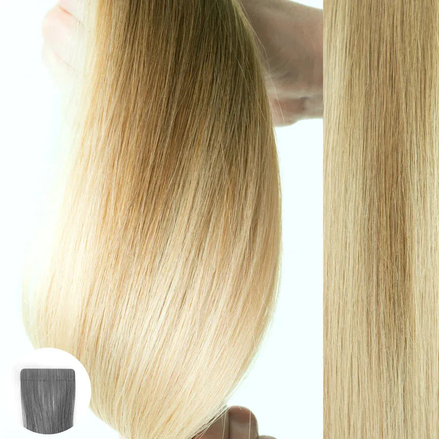 #8/24 Balayage - Straight Tape In Extensions | 22" | 10pcs | 31742 | AQUA Hair Extensions AQUA