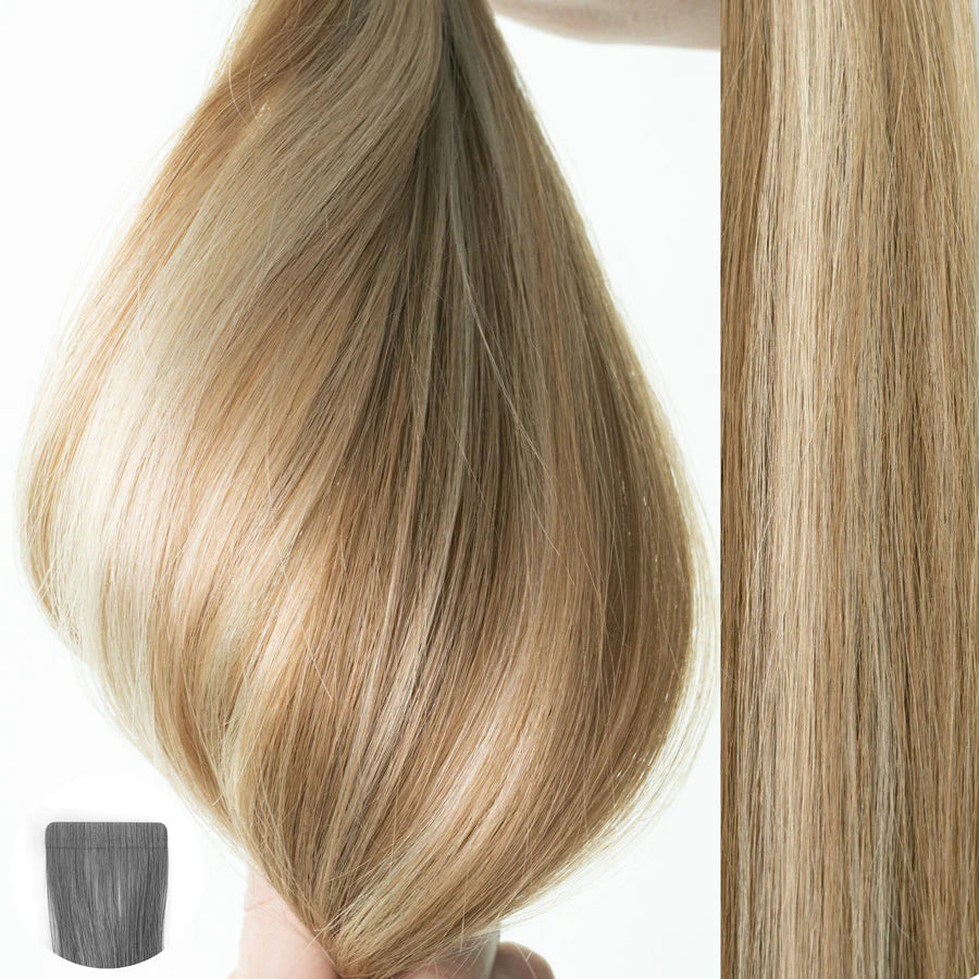 #8/24 Duo Tone - Straight Tape In Extensions | 22" | 10pcs | 32376 | AQUA Hair Extensions AQUA