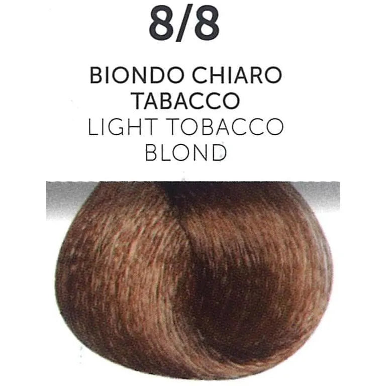 Perlacolor 8/8 Light Tobacco Blond Permanent Hair Dye 100 ml - Long-lasting color for salon treatments.