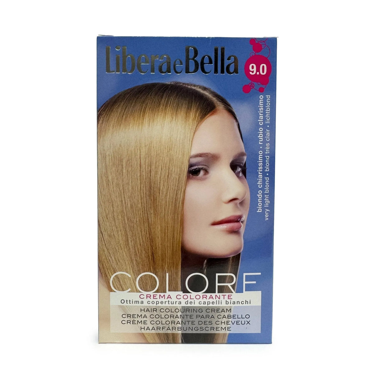 Get chic results with Libera E Bella 9.0 Very Light Blond Hair Coloring Kit.