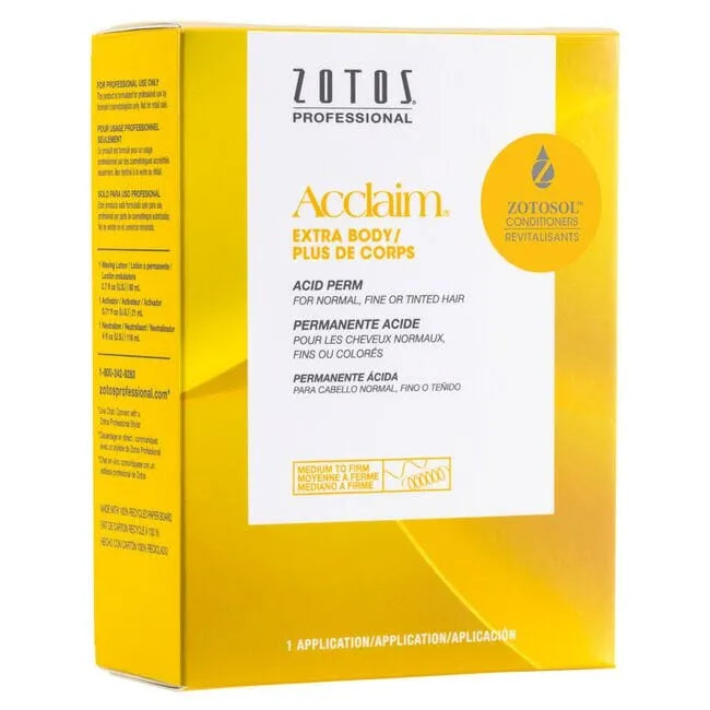 Acclaim Extra Body Acid Perm | Normal, Tinted or Highlighted Hair | ZOTOS Hair Permanents & Straighteners ZOTOS