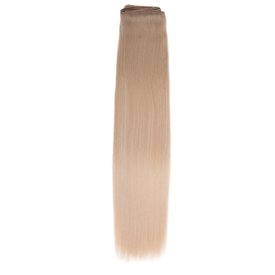 AQUA Machine Weft 18 Inch 18/22 Balayage Straight 1 Piece Remy Human Hair Extension