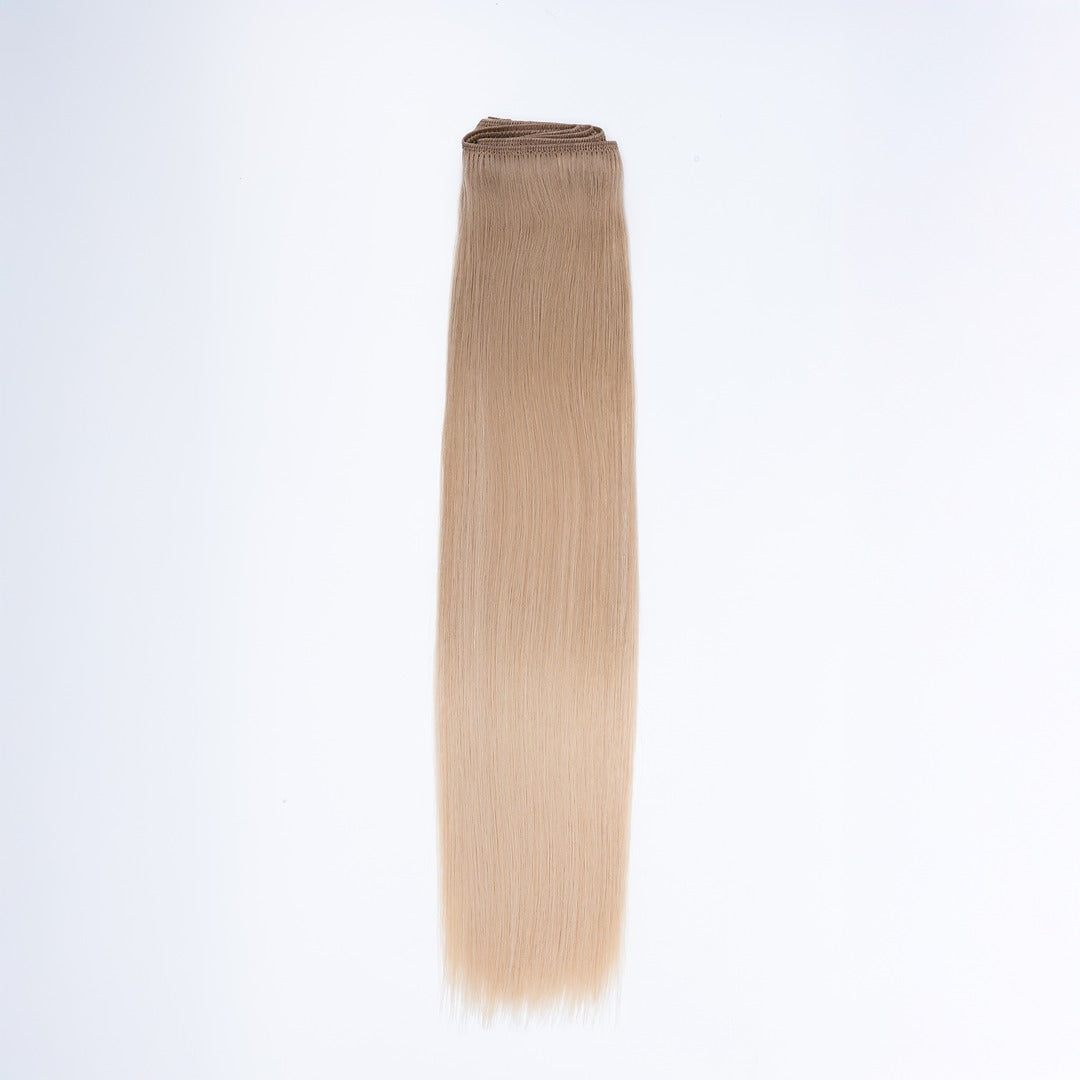 AQUA Machine Weft 22 Inch 18/22 Balayage Straight 1 Piece Remy Human Hair Extension