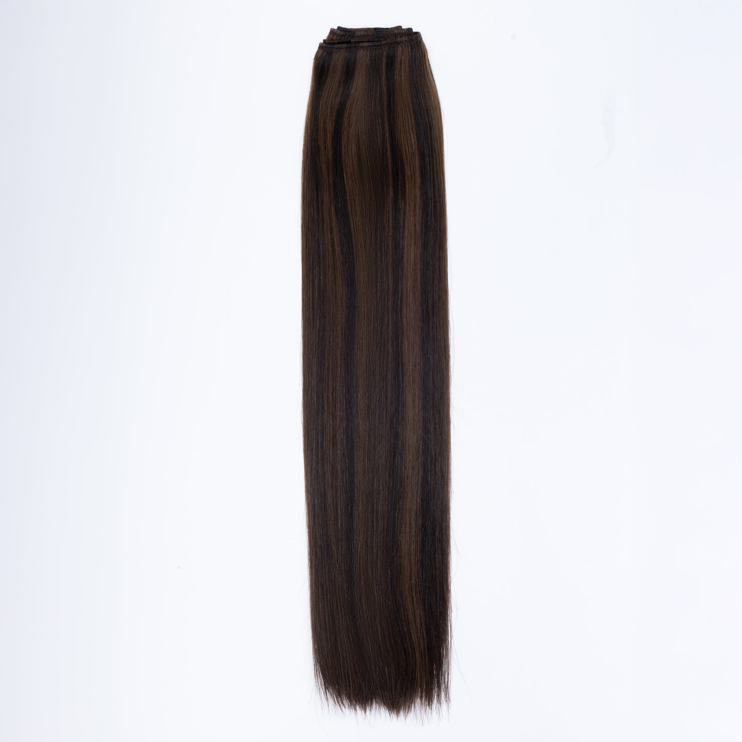 AQUA Machine Weft 22 Inch 1B/4 Duo Tone Straight 1 Piece Remy Human Hair Extension