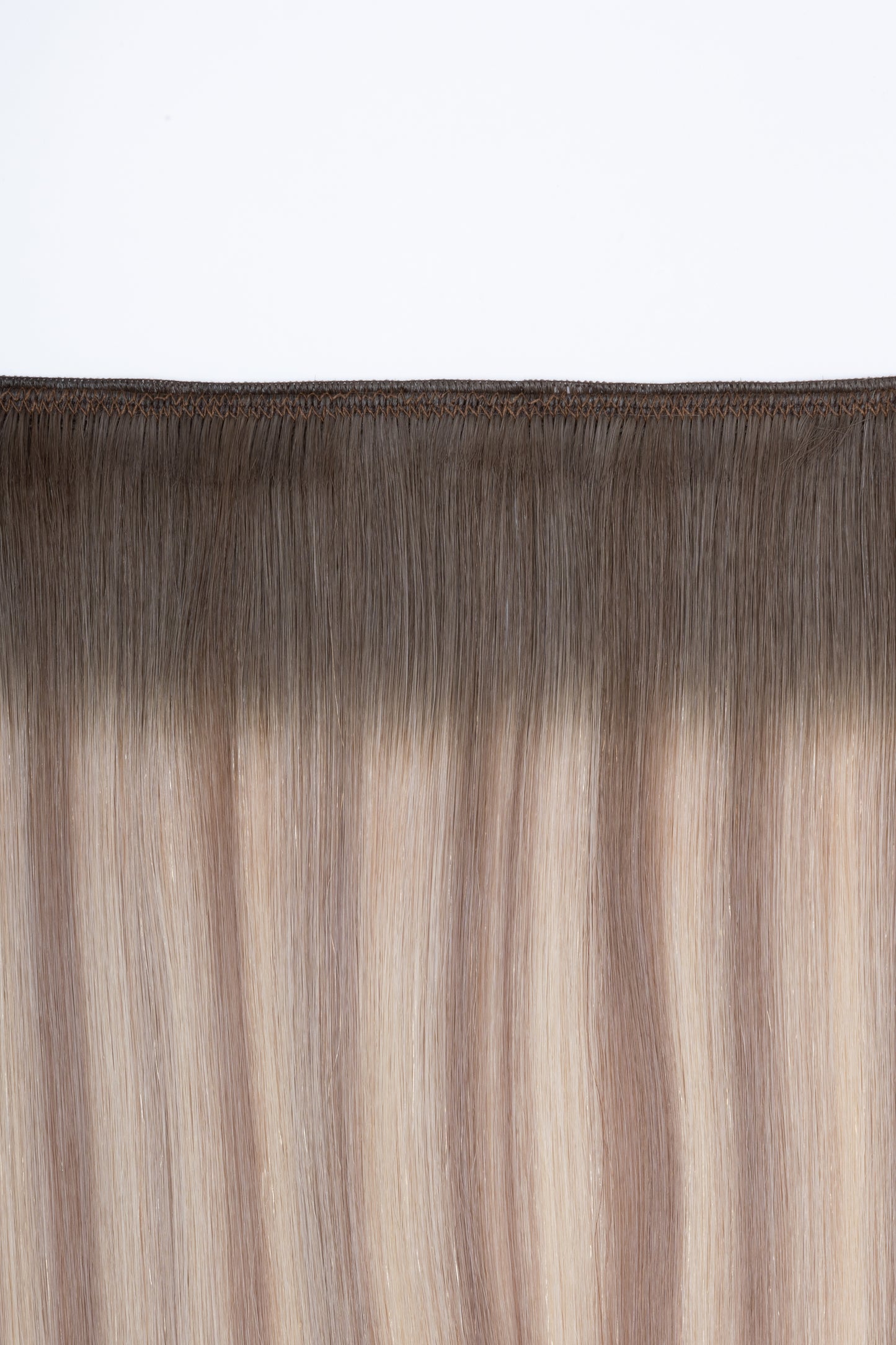 AQUA Machine Weft 22 Inch Arctic Rooted Straight 1 Piece Remy Human Hair Extension