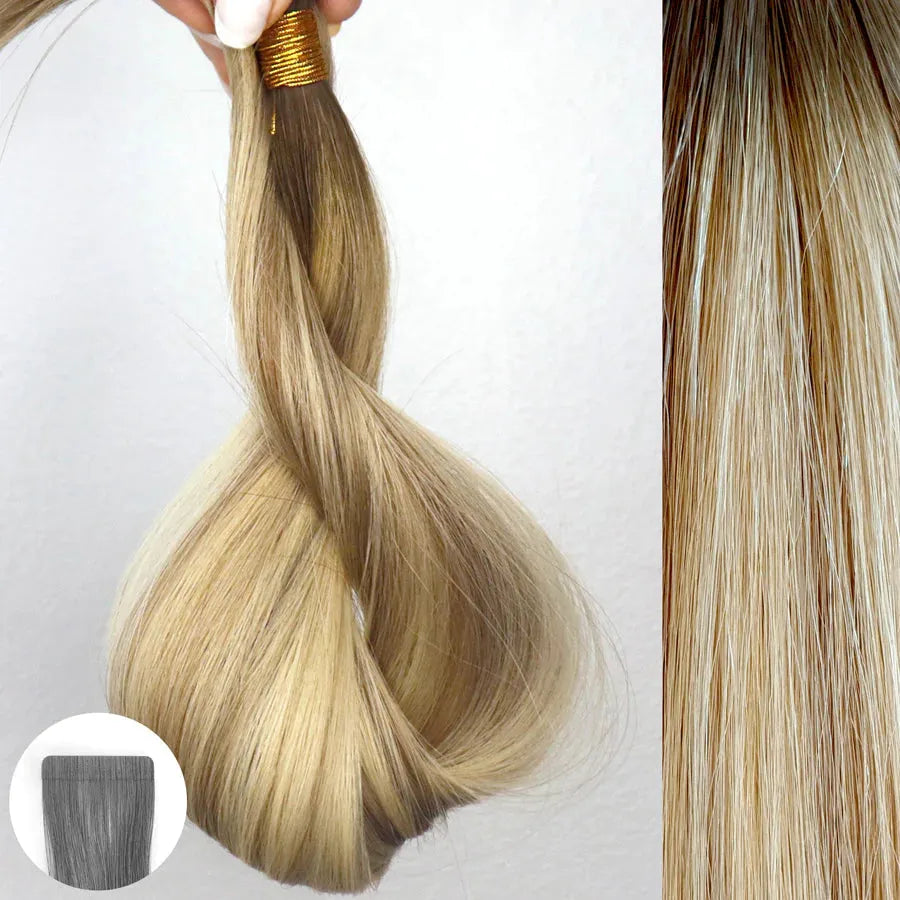 Arctic Rooted | 22" | 10pcs | 32376 | AQUA Hair Extensions AQUA