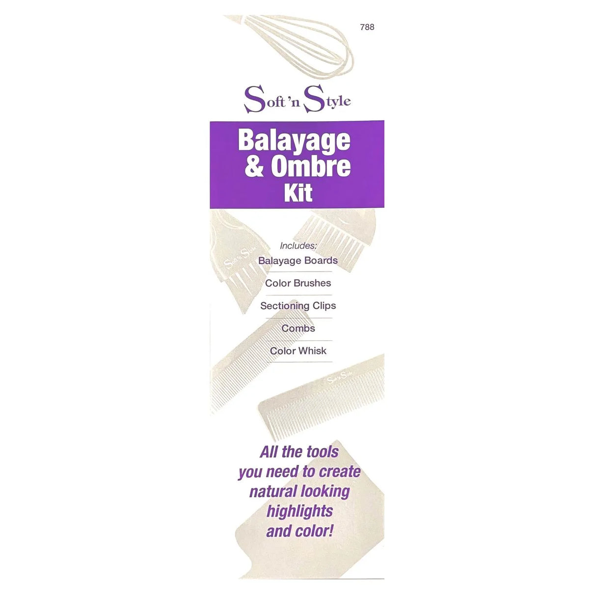 Balayage and Ombre Kit | 788 | SOFT N STYLE HAIR COLORING ACCESSORIES SOFT N STYLE