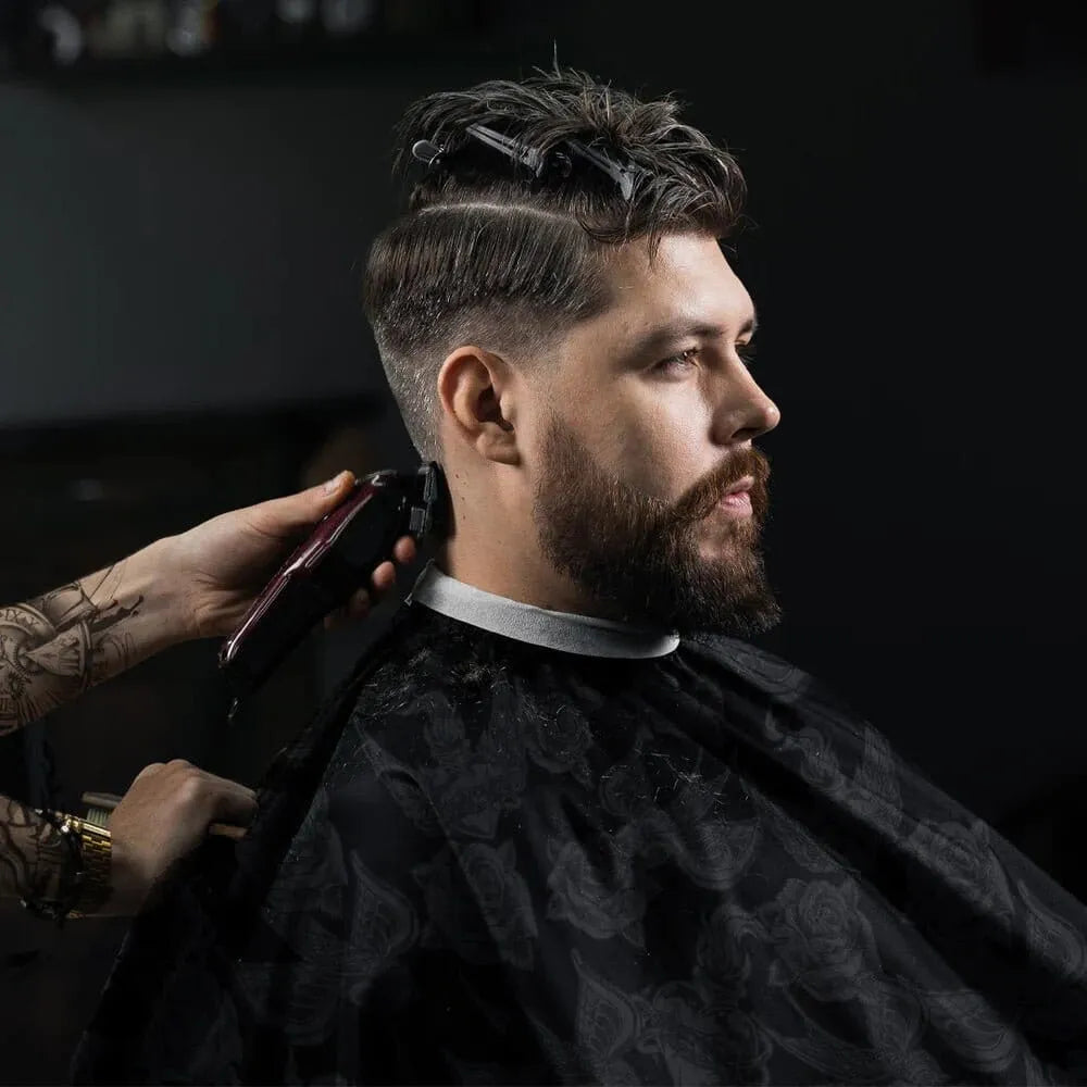 Barber Styling Cape Inked Black | 873-BLK | BETTY DAIN HAIR COLORING ACCESSORIES BETTY DAIN