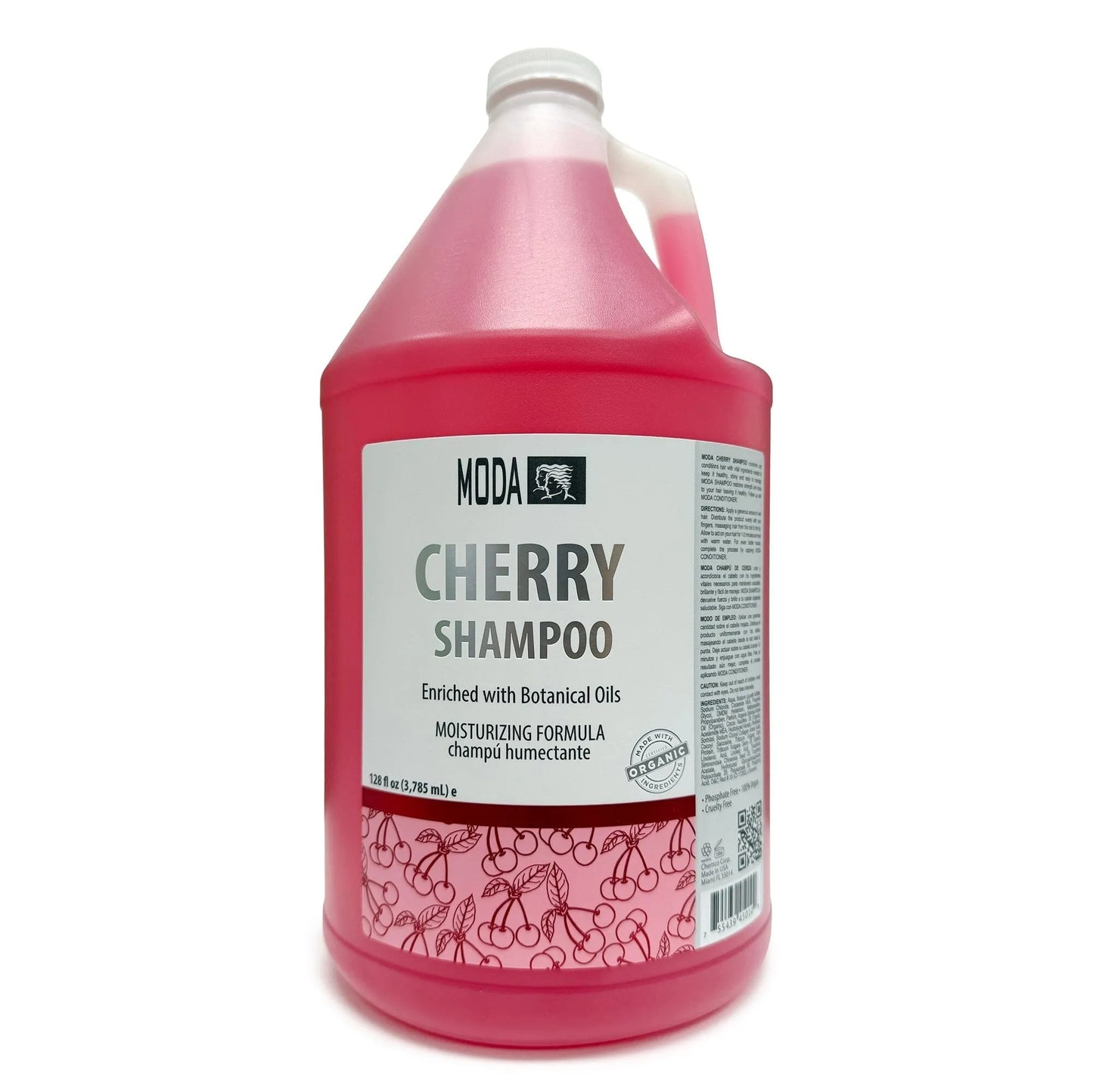 Cherry Shampoo | Enriched with Botanical Oils | 128 fl oz | MODA SHAMPOO MODA