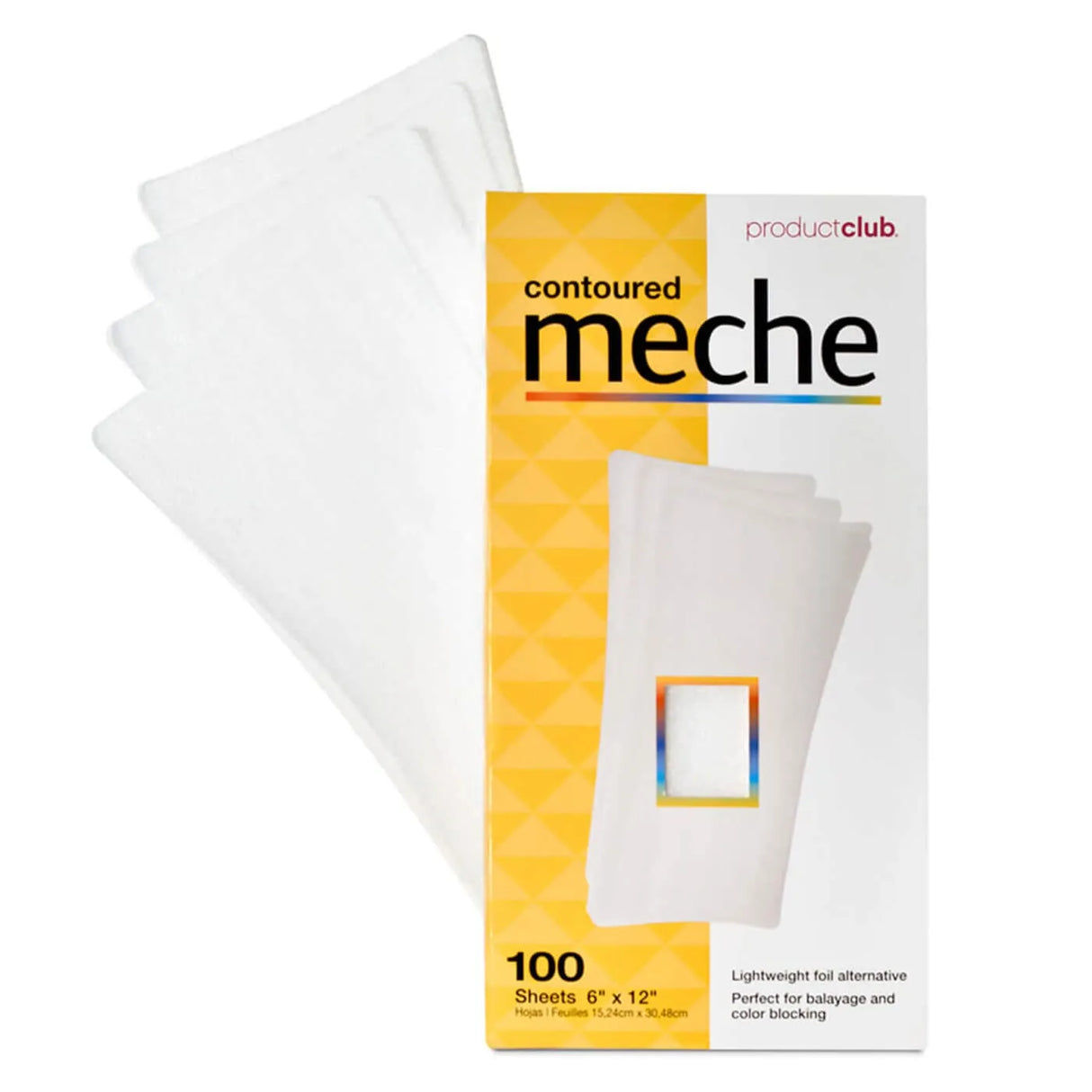 Contoured Meche Sheets | 6" x 12" | MHS-100 | Product Club HAIR COLORING ACCESSORIES PRODUCT CLUB
