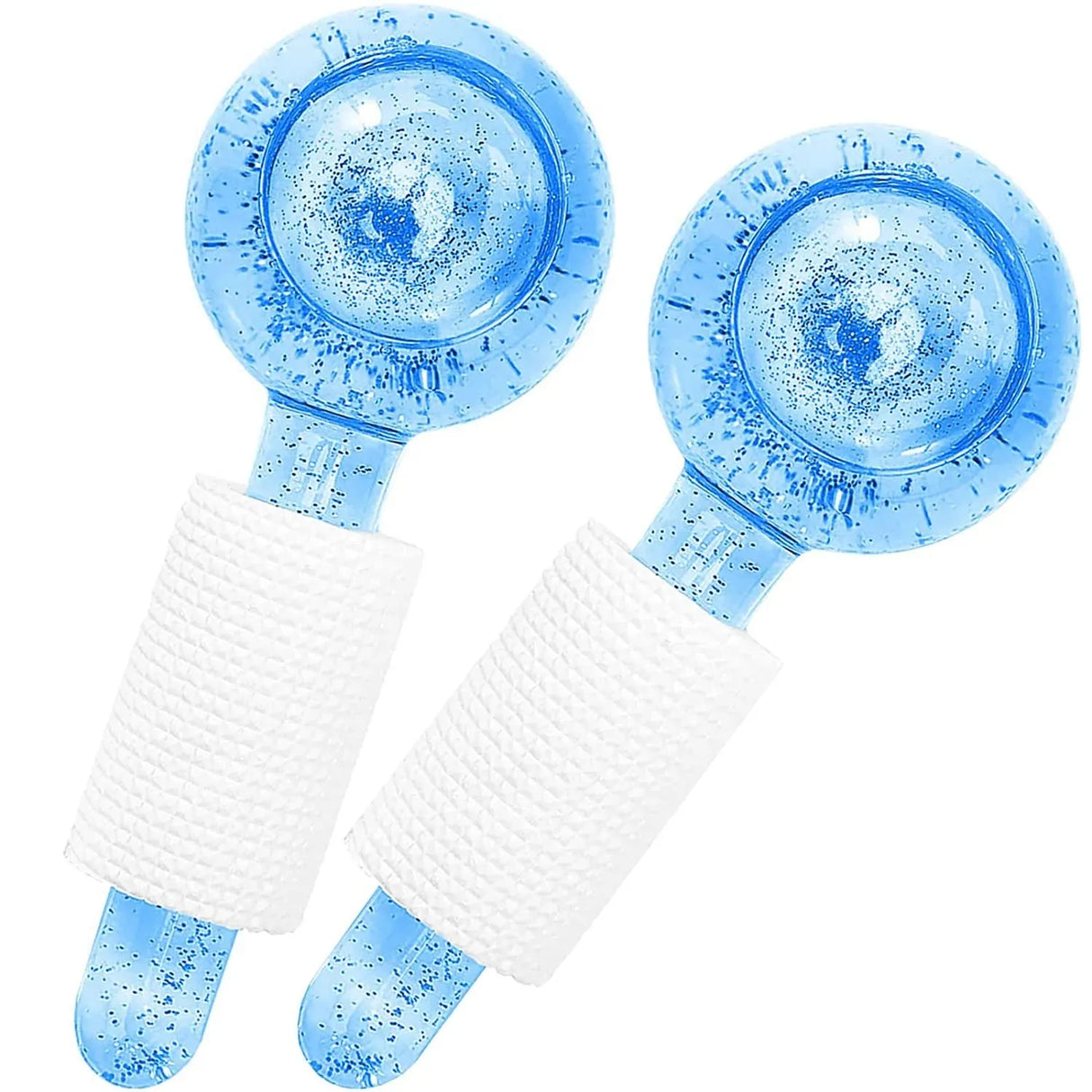 Cryotherapy Ice Globe | Blue | 2 PC | Cold Face Ice Balls for Skin Care | Daily Beauty Routines | NUDE U SPAS NUDE U