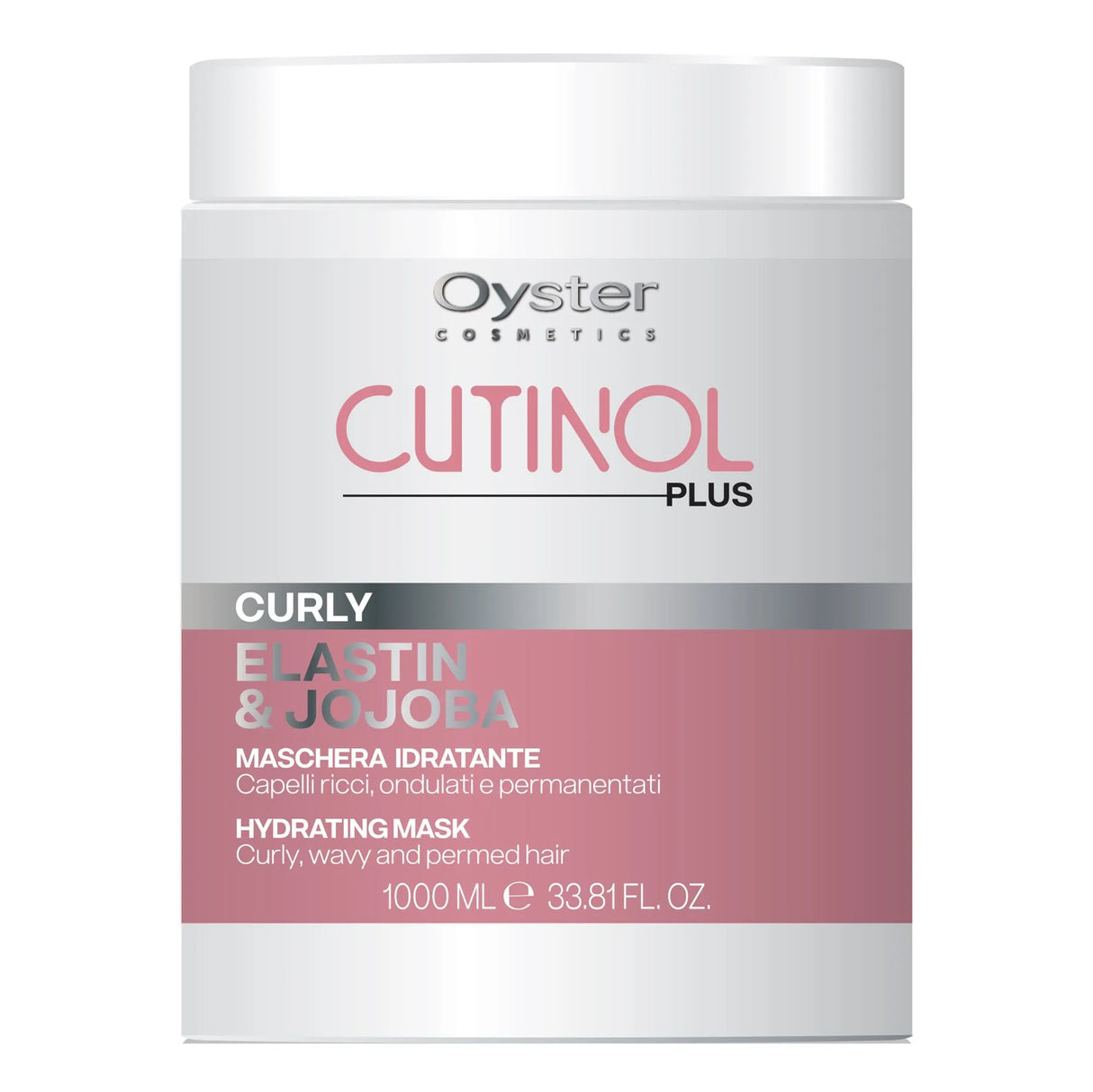 Image of the 1000 milliliter bottle of Cutinol Plus Curly Hydrating Mask.
