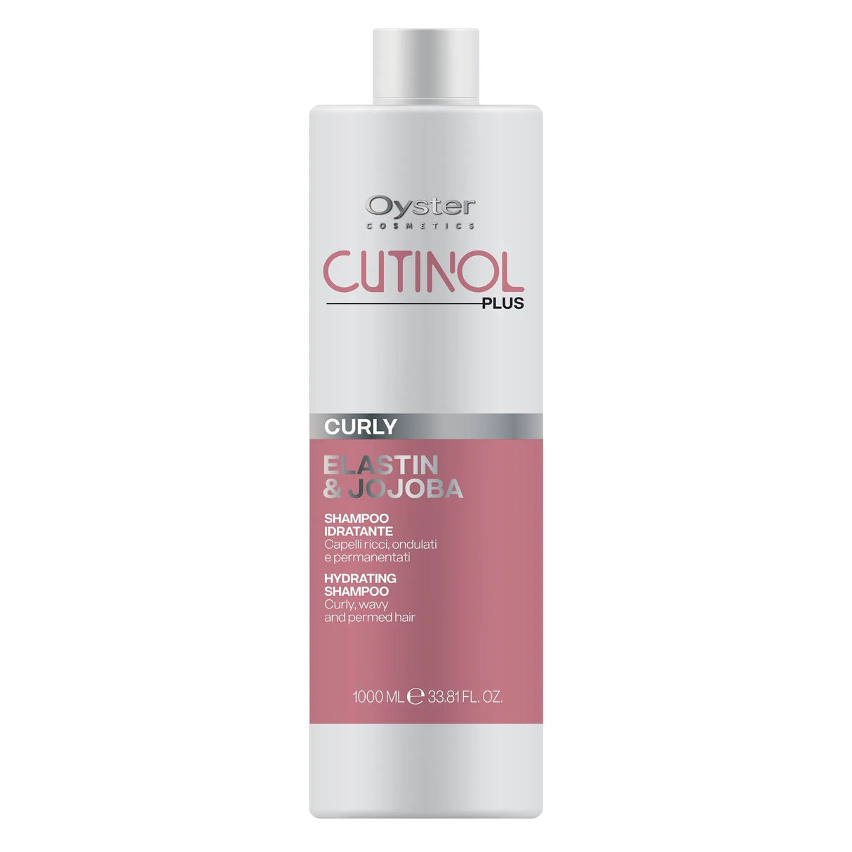 Image of 1000 milliliter bottle of Cutinol Plus Curly Hydrating Shampoo.
