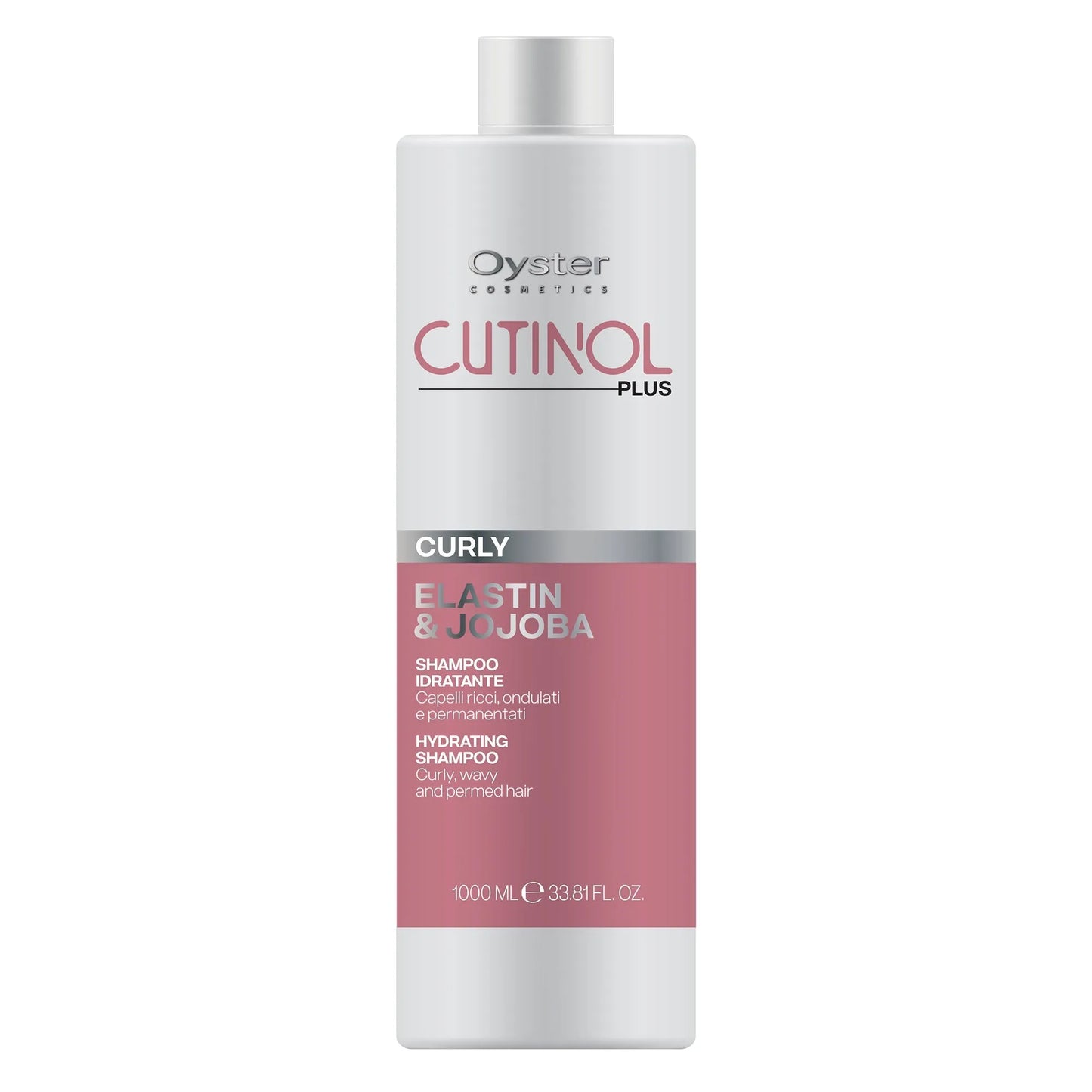 Image of 1000 milliliter bottle of Cutinol Plus Curly Hydrating Shampoo.