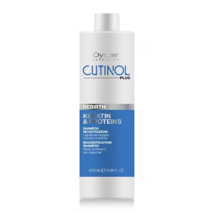 Image of the 1000 milliliter bottle of Cutinol Plus Rebirth Reconstruction Shampoo.