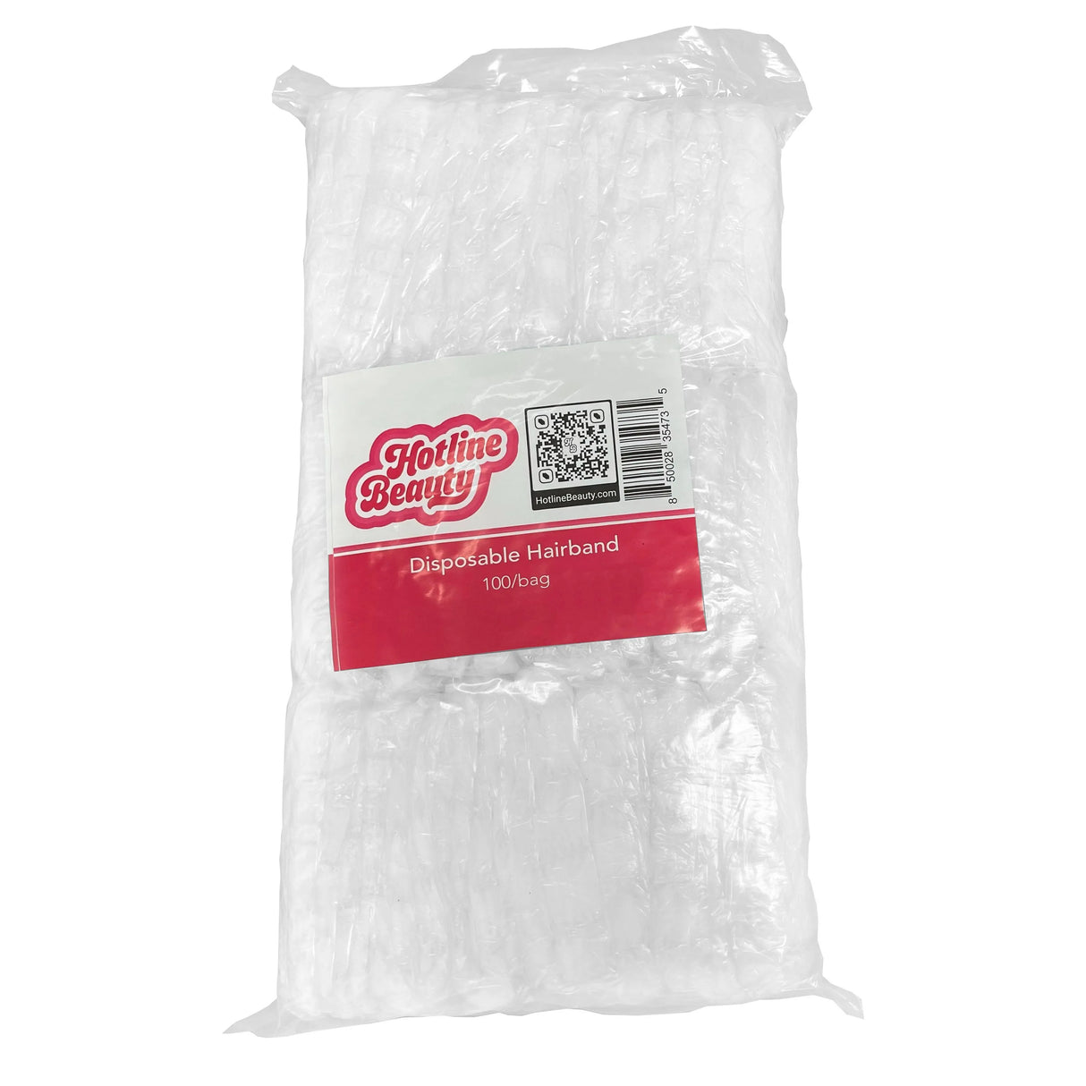 Disposable Hairband | White | 100 Bag | HOTLINE BEAUTY Spas HOTLINE BEAUTY
