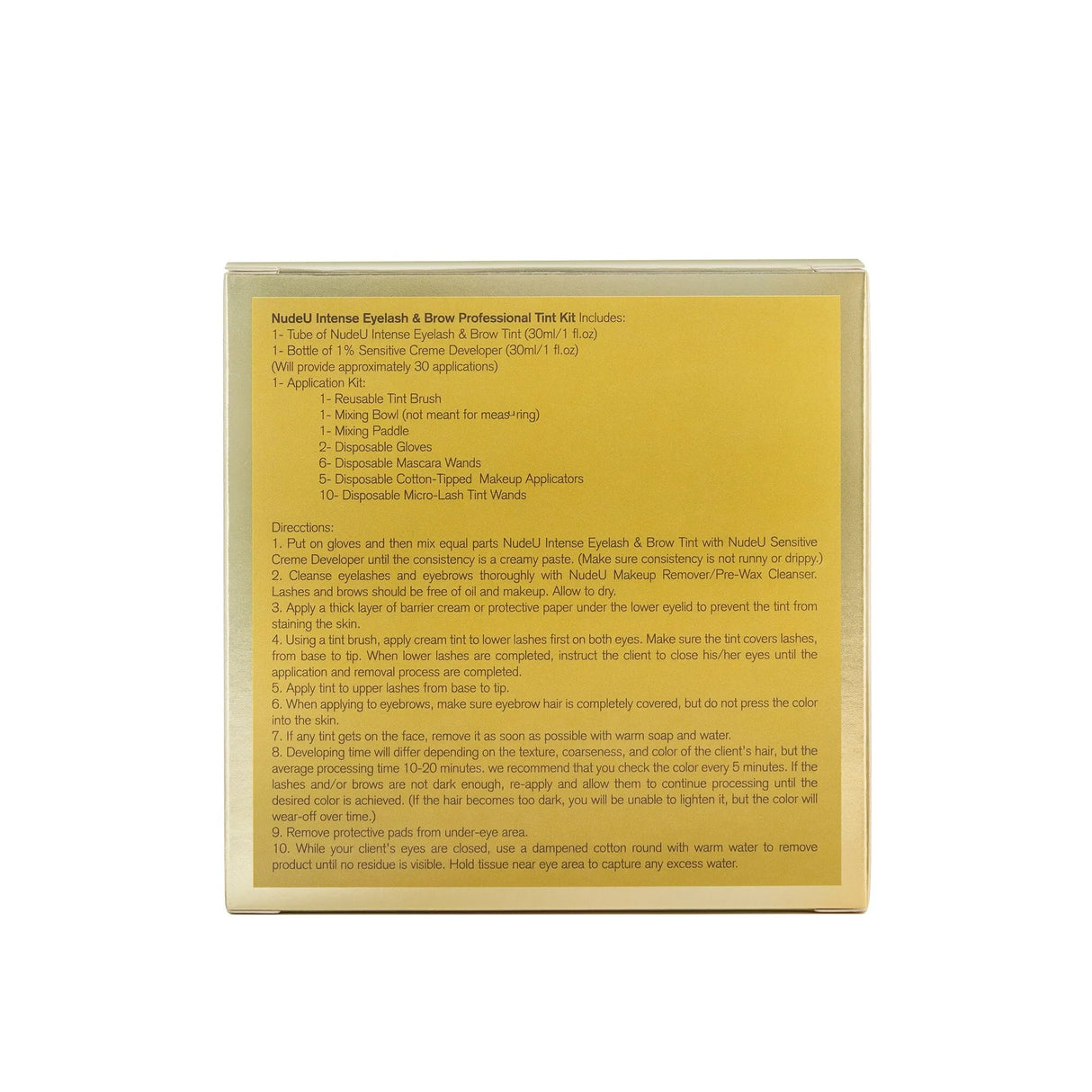 Intense Eyelash & Brow | Dark Brown | Professional Tint Kit | NUDE U SPA NUDE U