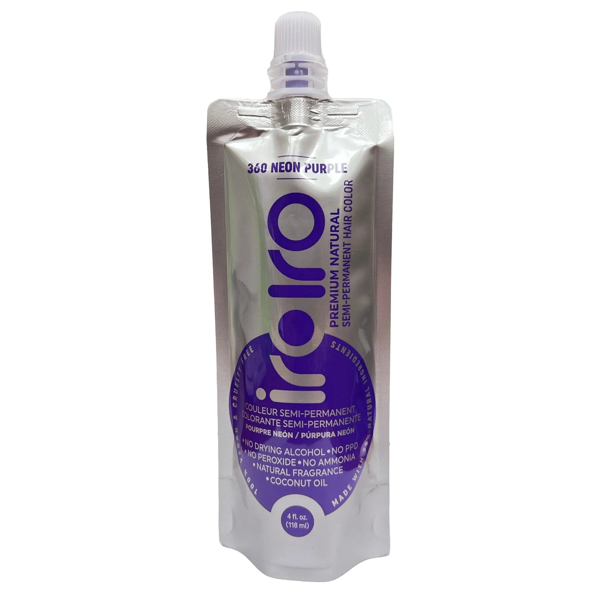 Main image of the Iroiro 360 Neon Purple Hair Color.