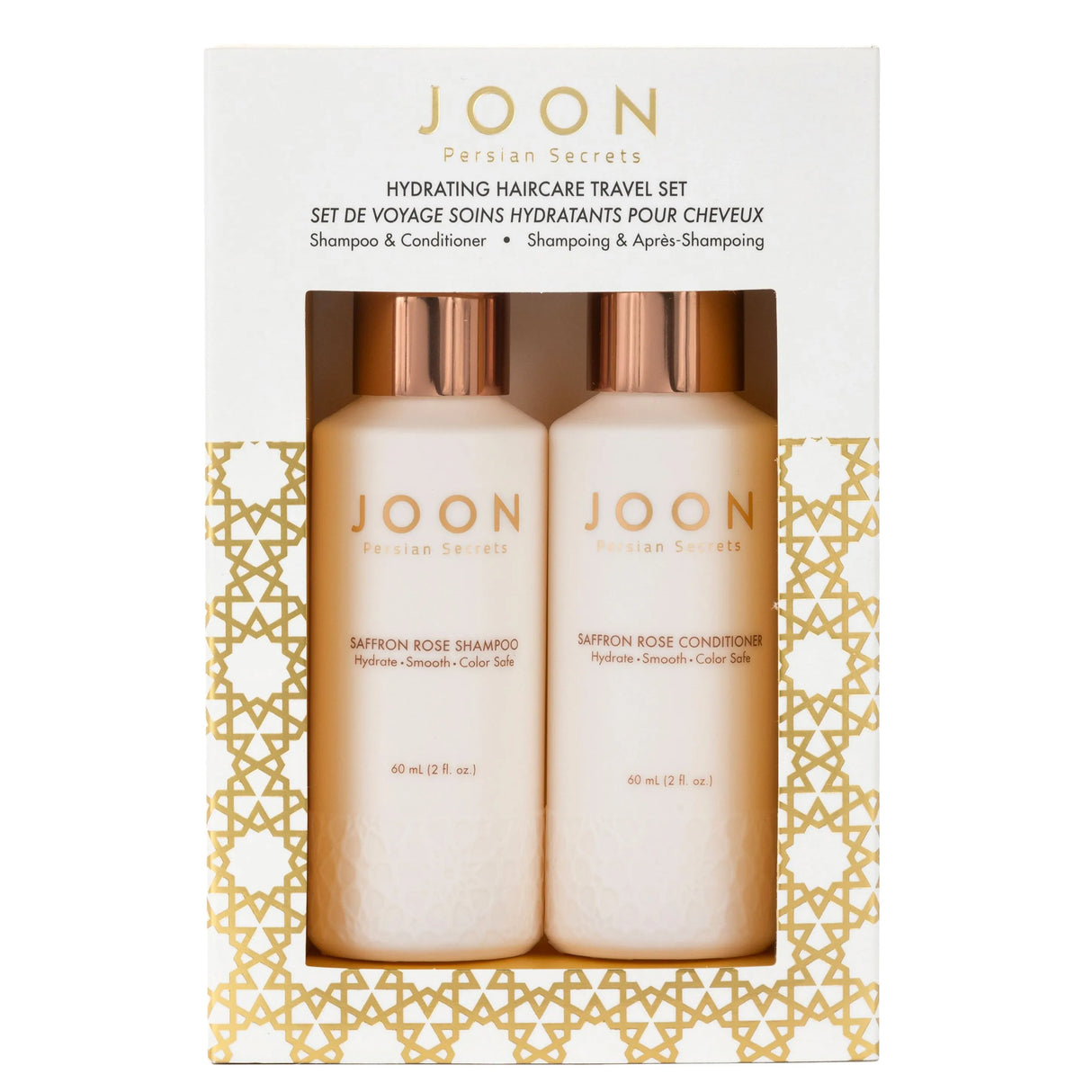 Image of Joon Hydrating Haircare Travel Set packaging.