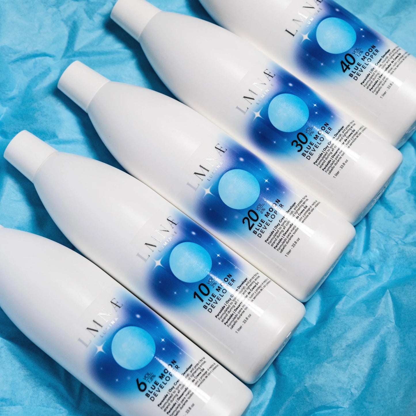 The image showcases the LUMINAE Blue Moon Developer lineup.