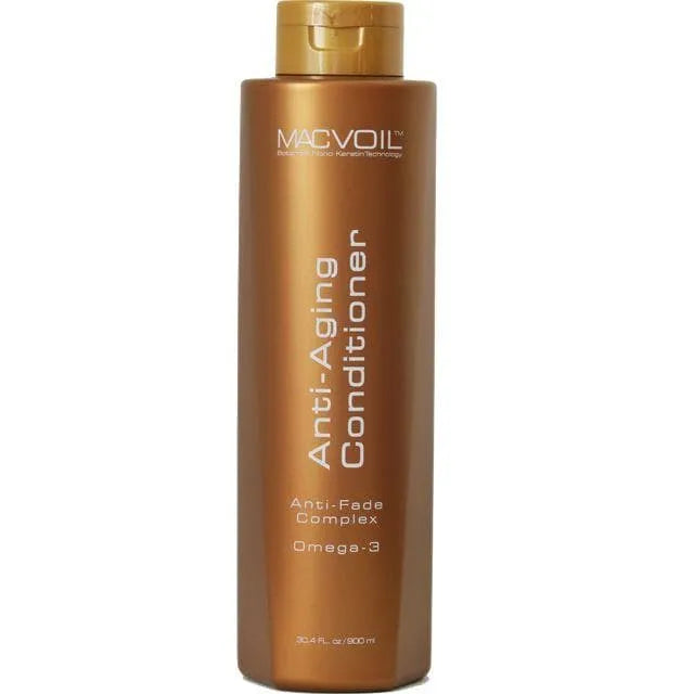 Image of the 900 milliliter bottle of Macvoil Anti-Aging Argan Conditioner.
