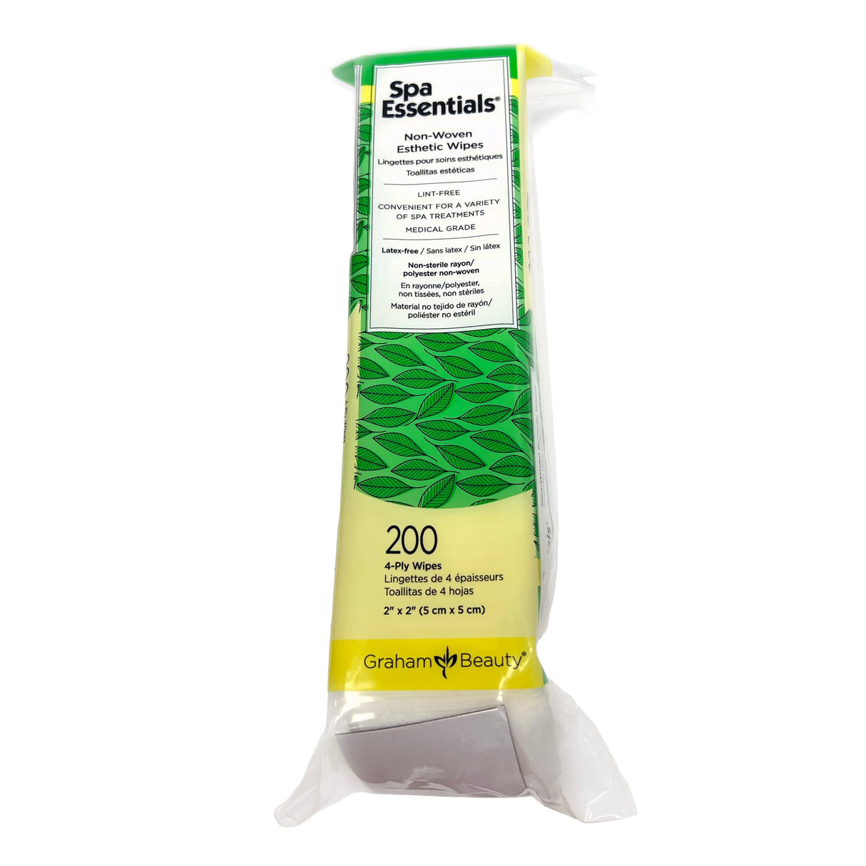 No-Woven Esthetic 4-ply Wipes | 2" x 2" | 200 pcs / bag | Spa Essentials | GRAHAM BEAUTY Spas GRAHAM BEAUTY