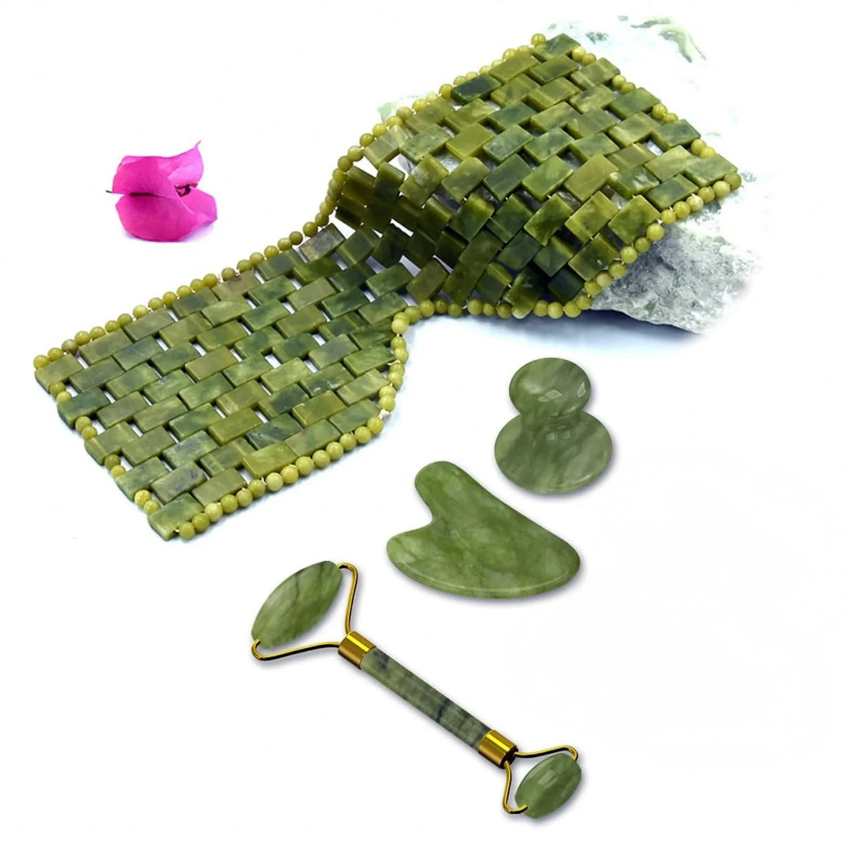 Featured Jade Facial Massage tools.