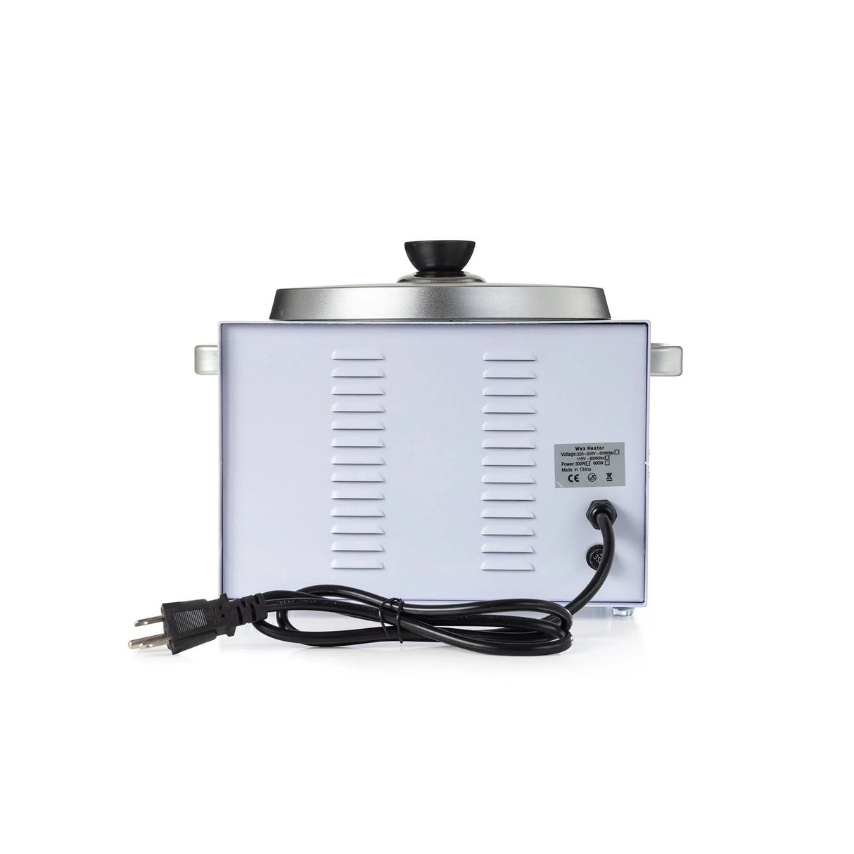 Rear view of the NudeU XL Wax Warmer.