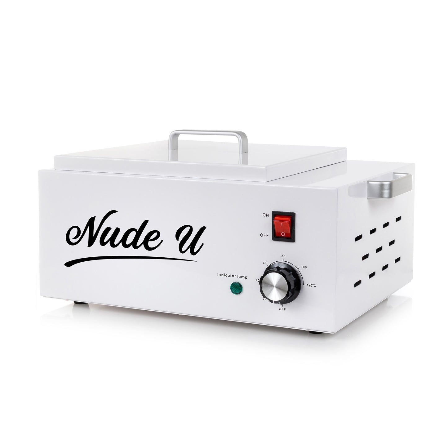 Other side of the NudeU Professional XXL Wax Warmer.