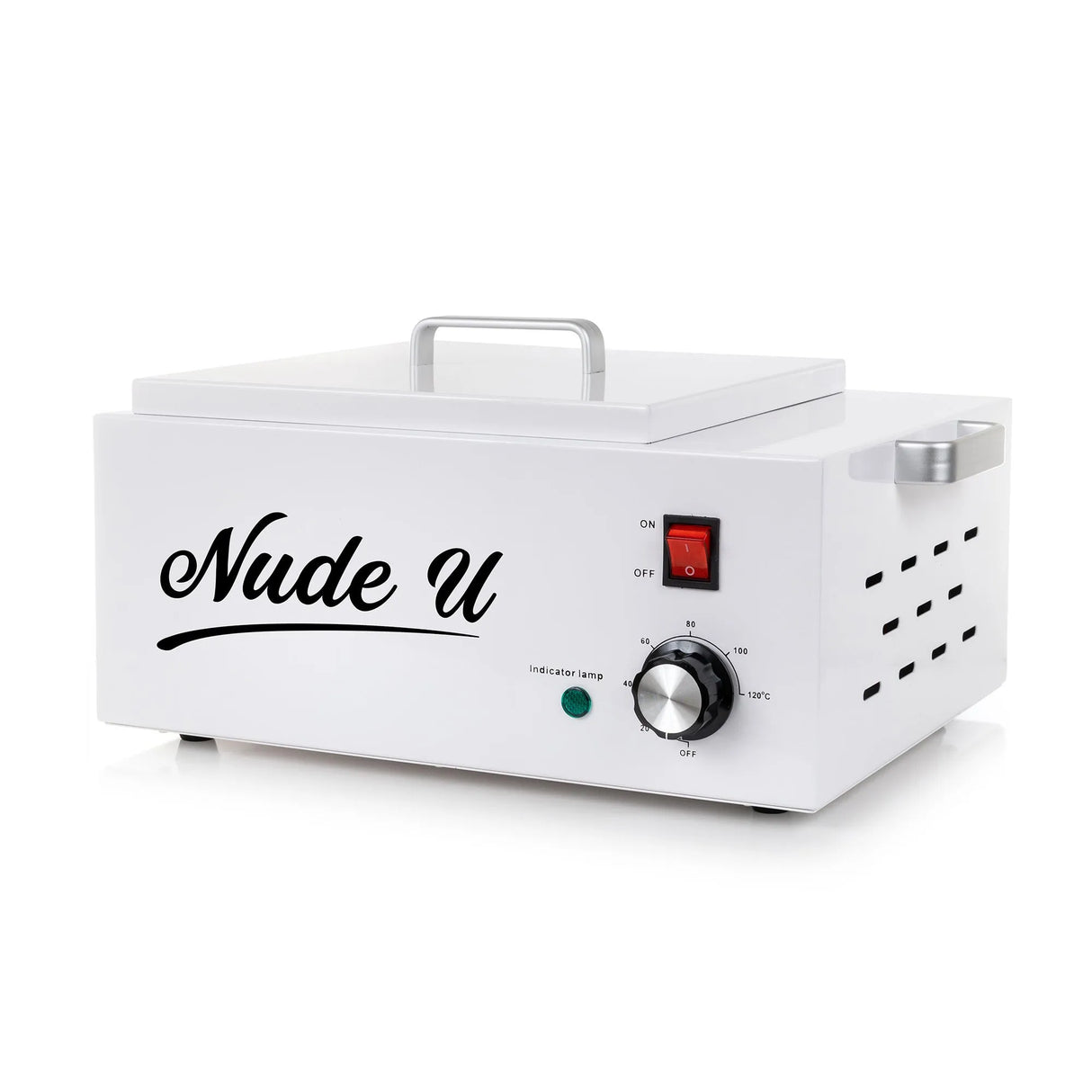 Other side of the NudeU Professional XXL Wax Warmer.