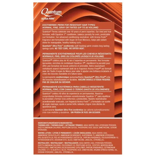 Quantum Ultra Firm Exothermic Perm | Normal, Resistant, or Tinted Hair| ZOTOS Hair Permanents & Straighteners ZOTOS