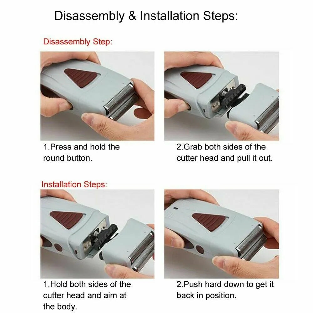 Reciprocating Electric Shaver | Titanium Foil Metal Tool Head | Kemei PERSONAL CARE KEMEI