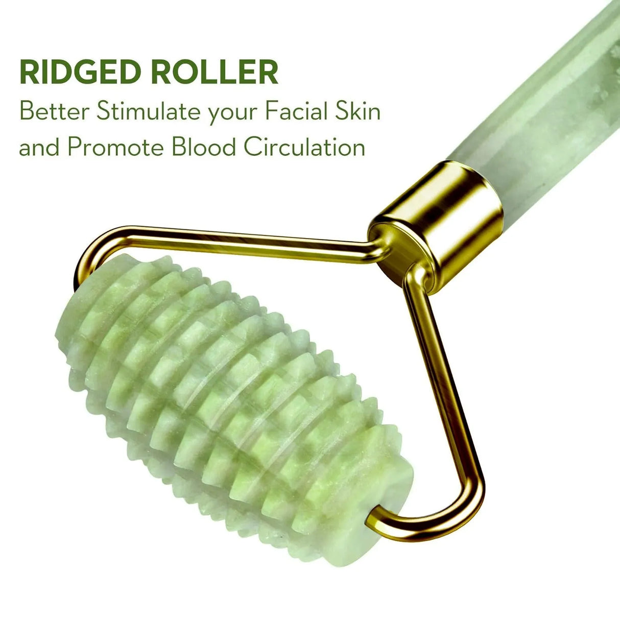 Benefits of using the ridged facial roller.