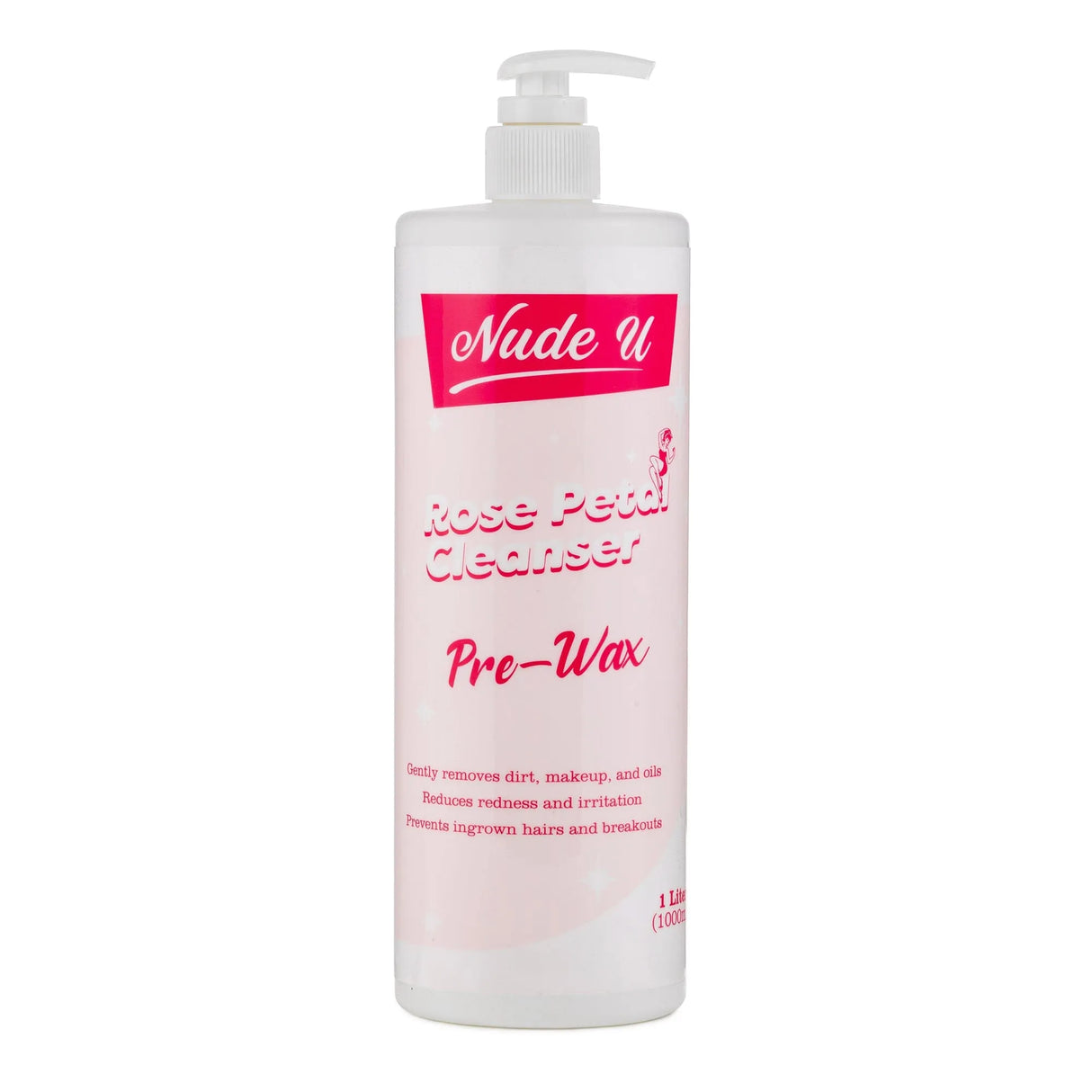 Rose Petal Cleanser | Post-Wax | 8.45 fl.oz. | NUDE U WAXING KITS & SUPPLIES NUDE U 33.8 fl.oz.