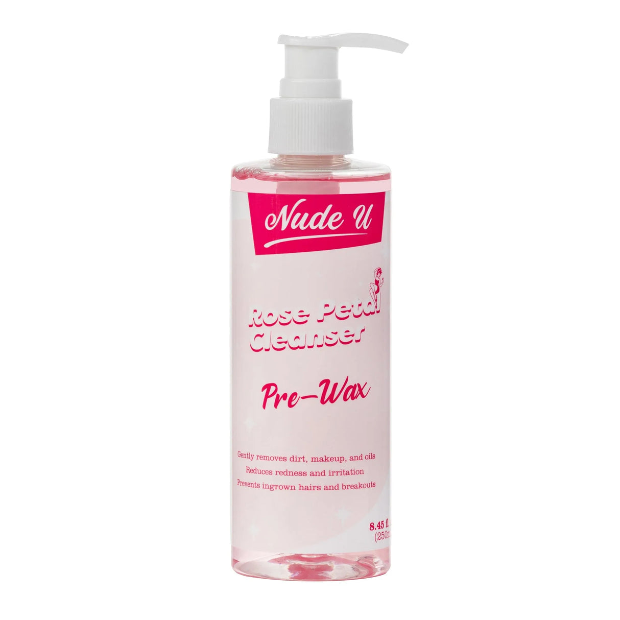 Rose Petal Cleanser | Post-Wax | 8.45 fl.oz. | NUDE U WAXING KITS & SUPPLIES NUDE U 8.45 fl.oz.
