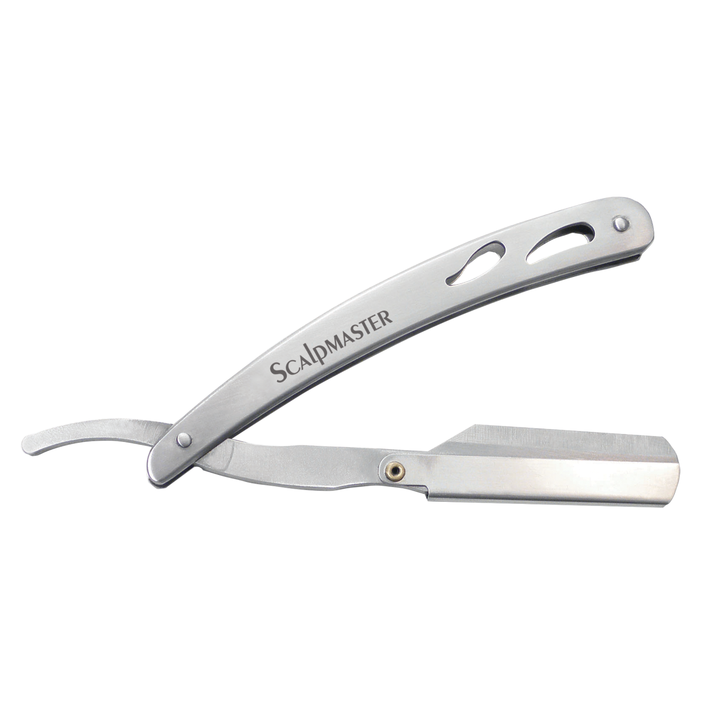 Scalpmaster straight razor on a white background