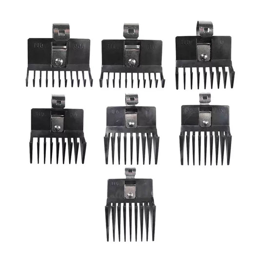Main image of the 7-piece set of Scalpmaster Clipper Guides.