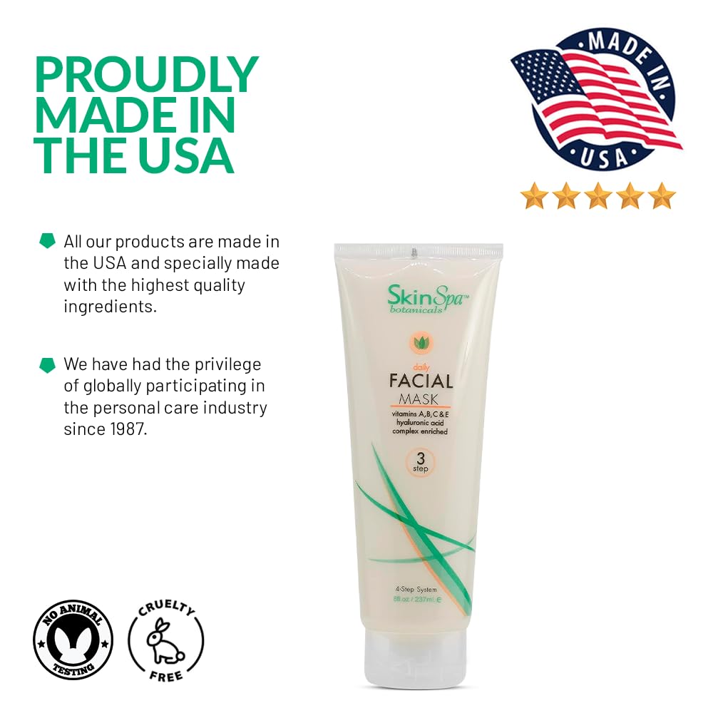 Images shows features of the Skin Spa Daily Facial Mud Mask