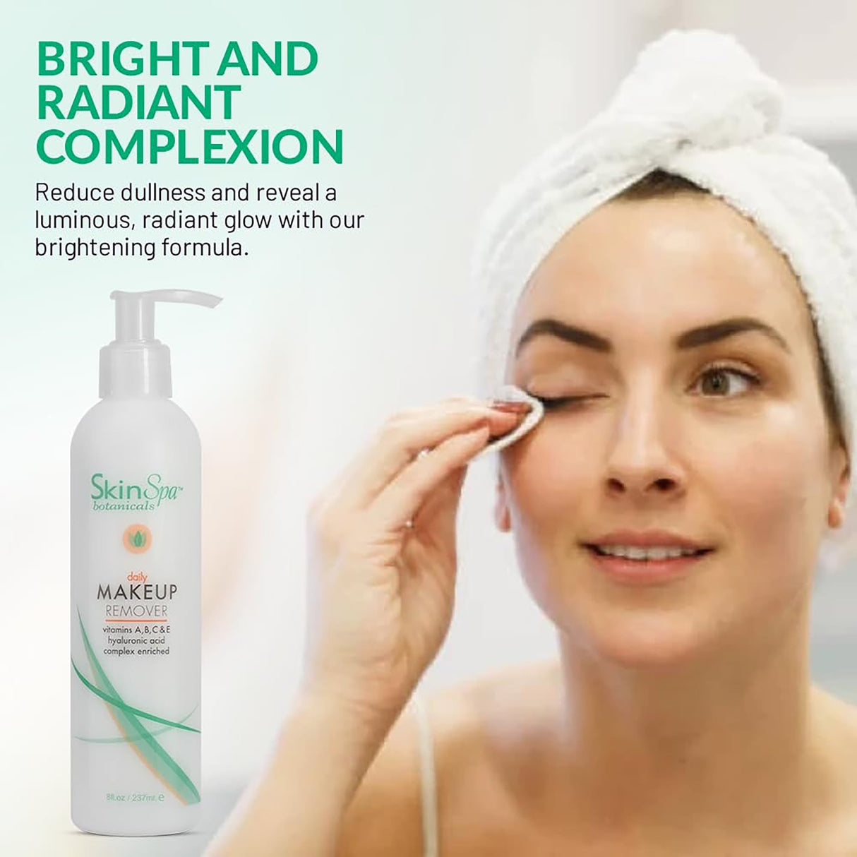 Image showing Skin Spa Gentle Makeup Cleanser's features.